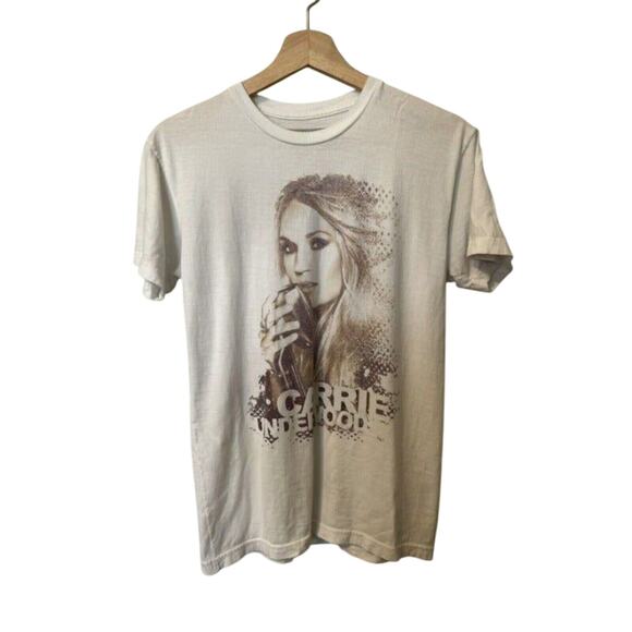 Carrie Underwood Storyteller Tour 2016 Concert T-Shirt Women's Small Cream Tan - Picture 4 of 4